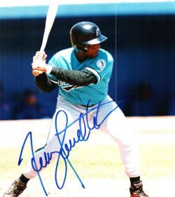 AUTOGRAPHED 8X10 photo TERRY PENDLETON Florida Marlins