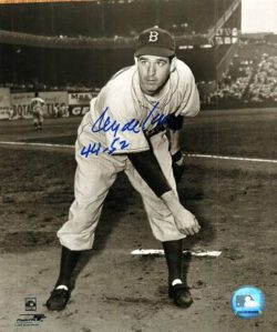 AUTOGRAPHED CLYDE KING Brooklyn Dodgers photo