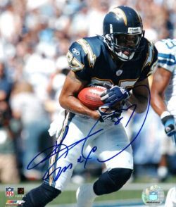 Autographed KEENAN MCCARDELL 8x10 San Diego Chargers Photo