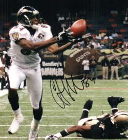 Autographed CLARENCE MOORE Baltimore Ravens Photo