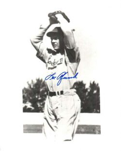 AUTOGRAPHED LEE PFUND 8x10 Brooklyn Dodgers photo