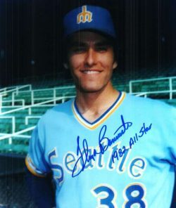 AUTOGRAPHED FLOYD BANNISTER 8x10 Seattle Mariners Photo