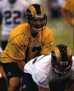 AUTOGRAPHED TRENT GREEN 8X10 photo St Louis Rams