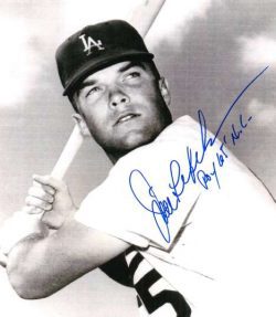 AUTOGRAPHED JIM LEFEBVRE Los Angeles Dodgers photo