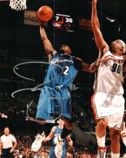 Autographed DESHAWN STEVENSON Washington Wizards Photo