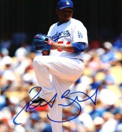 AUTOGRAPHED RONALD BELISARIO Los Angeles Dodgers photo