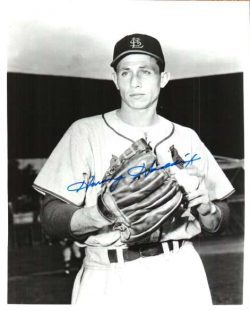 AUTOGRAPHED HARVEY HADDIX St. Louis Cardinals photo