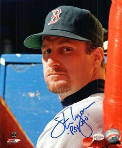 AUTOGRAPHED STEVE LYONS 8X10  Boston Red Sox photo