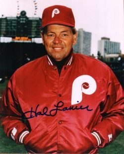 AUTOGRAPHED HAL LANIER photo  Philadelphia Phillies