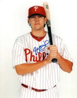 AUTOGRAPHED JEFF LARISH 8x10 Philadelphia Phillies Photo