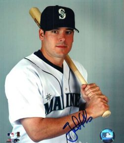 AUTOGRAPHED GREG DOBBS Seattle Mariners Photo