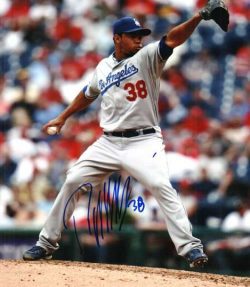 AUTOGRAPHED RAMON TRONCOSO Los Angeles Dodgers photo