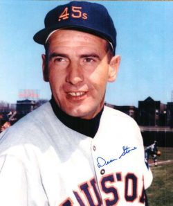 AUTOGRAPHED DEAN STONE photo  Houston Astros