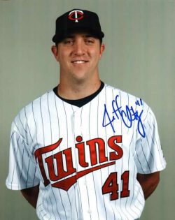 AUTOGRAPHED JEFF CHRISTY -  Minnesota Twins photo
