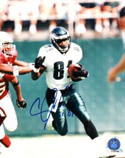 Autographed  CHARLES JOHNSON 8X10  Photo - Philadelphia Eagles