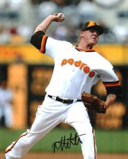 AUTOGRAPHED MAT LATOS 8X10 San Diego Padres photo