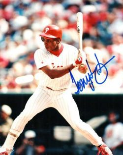 AUTOGRAPHED TONY LONGMIRE photo  Philadelphia Phillies