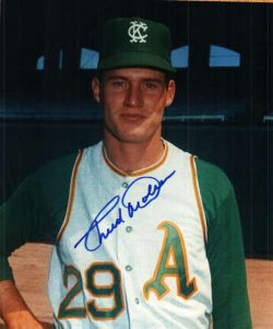 AUTOGRAPHED CHUCK DOBSON photo  -  KANSAS CITY A's