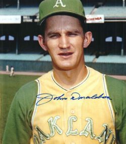 AUTOGRAPHED JOHN DONALDSON photo  -  Oakland A's