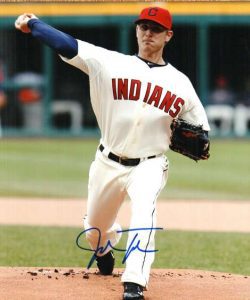 AUTOGRAPHED JOSH TOMLIN photo  Cleveland Indians
