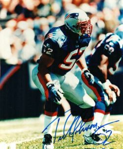 AUTOGRAPHED TODD JOHNSON New England Patriots photo