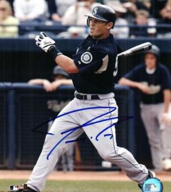 AUTOGRAPHED JEREMY REED Seattle Mariners Photo
