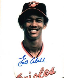 AUTOGRAPHED ENOS CABELL photo  Baltimore Orioles