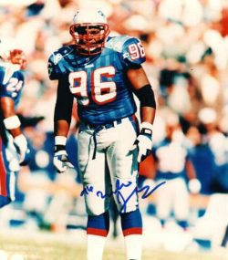 AUTOGRAPHED MIKE JONES New England Patriots photo