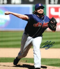 AUTOGRAPHED CHRIS PEREZ 8x10 Cleveland Indians Photo