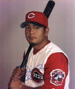 AUTOGRAPHED  photo DANE SARDINHA Cincinnati Reds