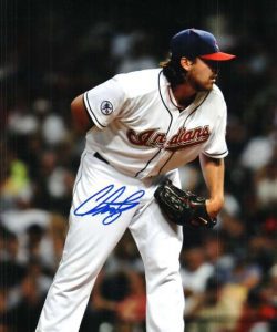 AUTOGRAPHED CHRIS PEREZ 8x10 Cleveland Indians Photo