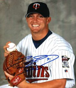 AUTOGRAPHED JD DURBIN -  Minnesota Twins photo
