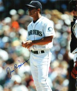AUTOGRAPHED JIM RIGGLEMAN Seattle Mariners Photo