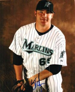 AUTOGRAPHED 8X10 photo SCOTT TYLER Florida Marlins