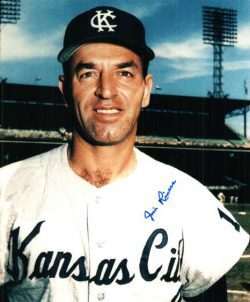 AUTOGRAPHED JIM RIVERA 8x10 Kansas City A's Photo