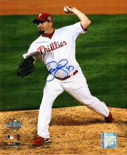AUTOGRAPHED SCOTT EYRE 8X10 photo  Philadelphia Phillies