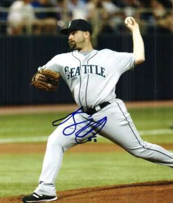 AUTOGRAPHED GEORGE SHERRILL Seattle Mariners Photo