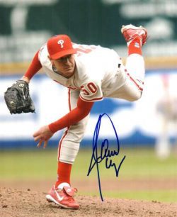 AUTOGRAPHED JAMIE MOYER 8X10 photo  Philadelphia Phillies