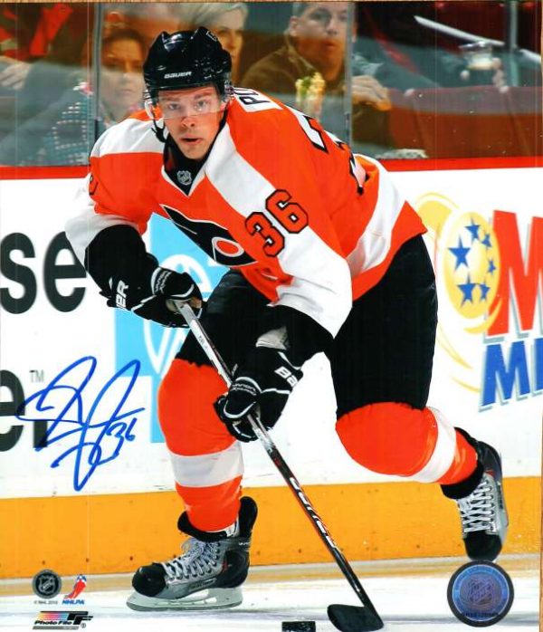 Autographed DARROLL POWE 8X10 photo - Philadelphia Flyers