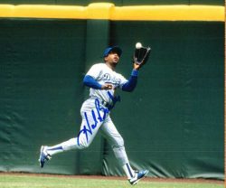 AUTOGRAPHED HUBIE BROOKS Los Angeles Dodgers photo