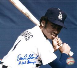 AUTOGRAPHED DERREL THOMAS Los Angeles Dodgers photo