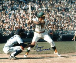 AUTOGRAPHED GENE TENACE photo  -  Oakland A's