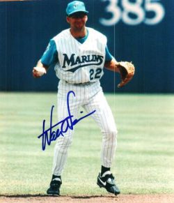 AUTOGRAPHED 8X10 photo WALT WEISS Florida Marlins