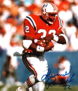 AUTOGRAPHED LEONARD RUSSELL New England Patriots photo