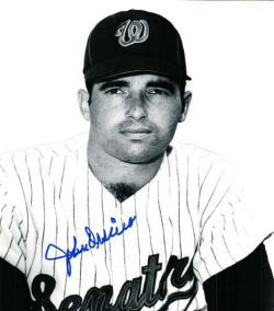 AUTOGRAPHED JOHN ORSINO photo  Washington Senators