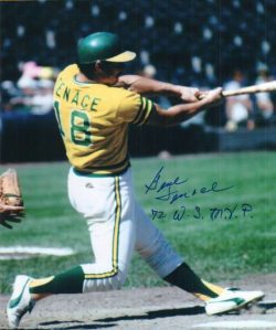 AUTOGRAPHED GENE TENACE photo - Oakland A's