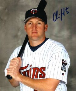 AUTOGRAPHED CHRIS HEINTZ -  Minnesota Twins photo