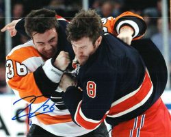 Autographed ZAC RINALDO 8X10 photo - Philadelphia Flyers