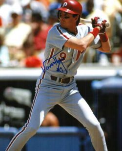 AUTOGRAPHED VON HAYES 8X10 Philadelphia Phillies Photo