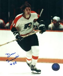 Autographed DON SALESKI 8X10 photo - Philadelphia Flyers